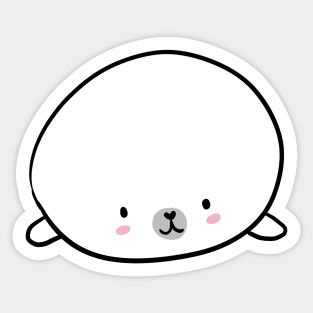 Cute baby seal blob Sticker